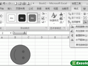 Excel2007设置图形旋转