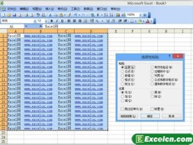 Excel2003中移动和复制单元格数据