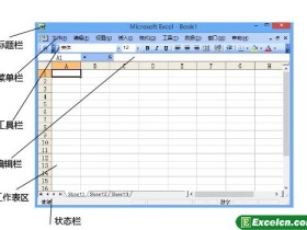 Excel2003的工作界面