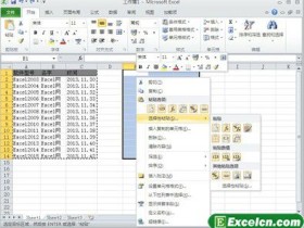 Excel2010粘贴预览功能