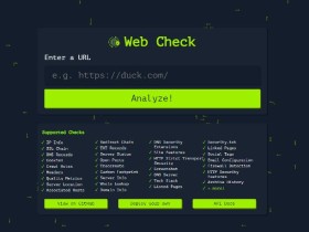 Web Check-在线网络检查工具