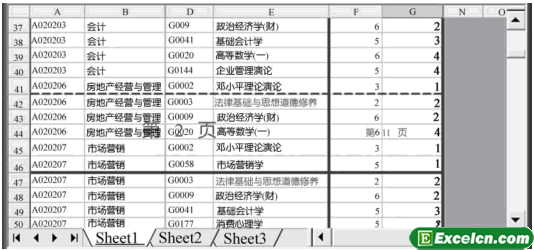 Excel2003插入分页符第1张