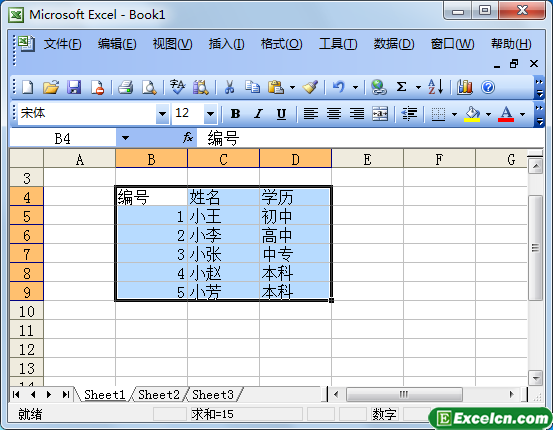 excel2003中添加打印边框第1张