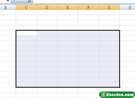 选择连续的多个Excel单元格第1张