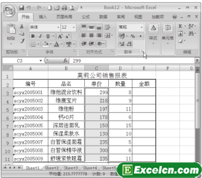 隐藏Excel2007单元格中的内容第1张