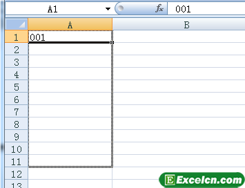 在Excel中快速录入编号第2张
