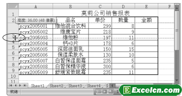 在Excel2007中设置行高第5张