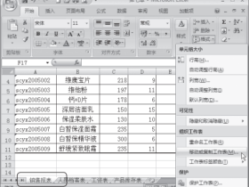 Excel2007中复制工作表