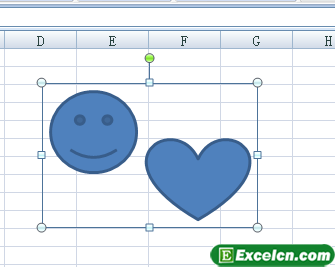 Excel中组合和取消图形第2张
