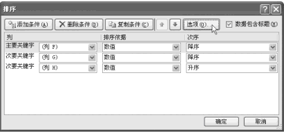 Excel中按行排序第1张