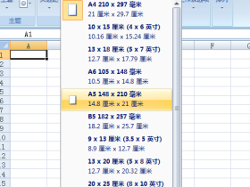 设置Excel纸张大小
