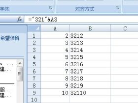 excel 怎么给一列数字前 统一加同样的数字?