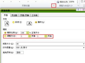 EXCEL 怎么把两页 打印成一页