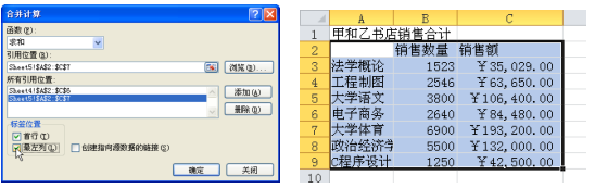 Excel的按分类合并计算方式第4张