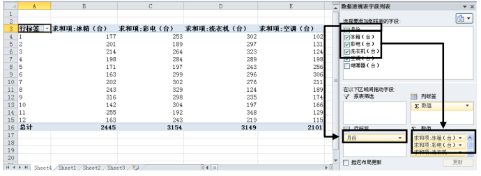 Excel2010中创建数据透视表第3张