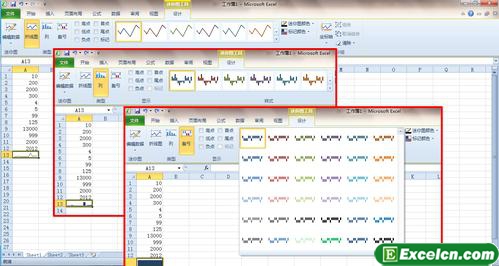 excel2010中增加的迷你图新功能第2张