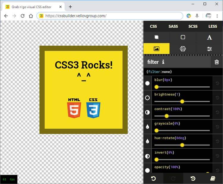 CSS Grab n’ Go Editor：可视化的CSS语法在线学习工具