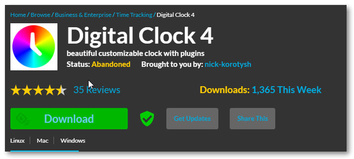 Digital Clock 4-免费实用的电脑桌面时钟软件