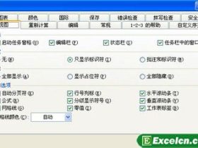 Excel2003的窗口显示设置