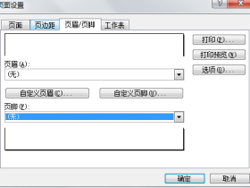 Excel2003工作表添加页眉和页脚