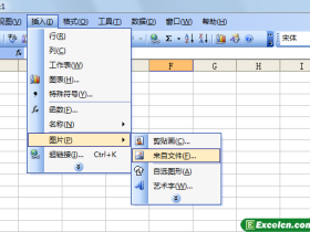 在Excel2003工作表中插入图片