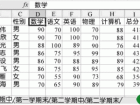 Excel2003提供的排序功能