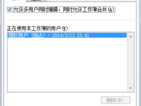 将Excel工作簿设置成为共享工作簿
