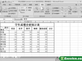 显示或隐藏需要的Excel工具栏对象