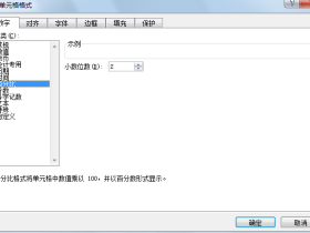 在Excel中输入百分数
