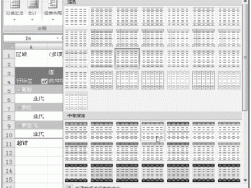 设置Excel数据透视表格式