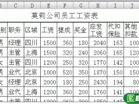 Excel工作表中插入分页符