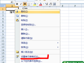 Excel中制作斜线表头