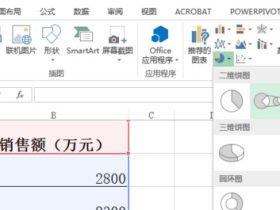 Excel中绘制的圆饼图