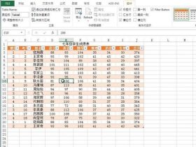 表格颜色设置如图比较显目