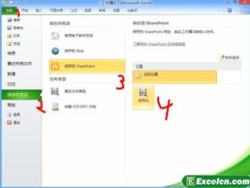 Excel 2010的将文档发布到SharePoint