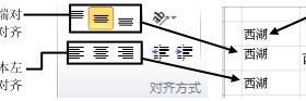设置Excel单元格的对齐方式