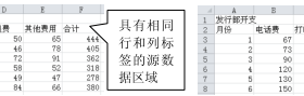 Excel2010按位置合并计算