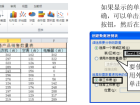 Excel2010中创建数据透视表