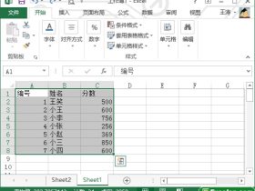 设置excel2013表格的打印区域
