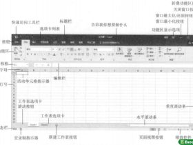 excel2016的工作界面介绍