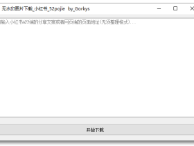 小红书图片批量去水印工具