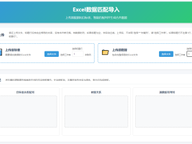 Excel数据匹配导入到指定模版本地页面版