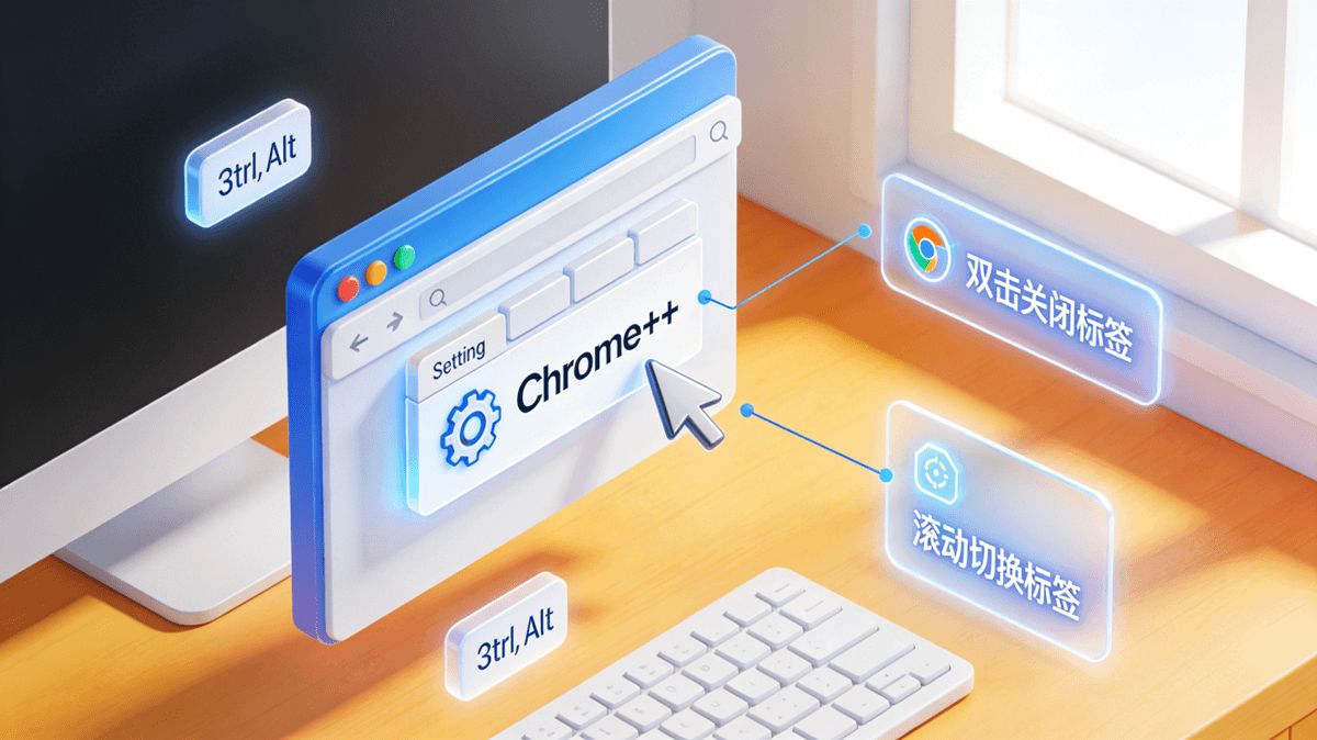 Chrome++-浏览器功能增强工具,实现谷歌浏览器双击关闭标签页第1张-瓜皮猪博客-免费网络资源分享 Chrome++-浏览器功能增强工具,实现谷歌浏览器双击关闭标签页